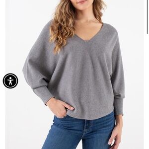 Kerisma Charcoal V-Neck Women's Sweater